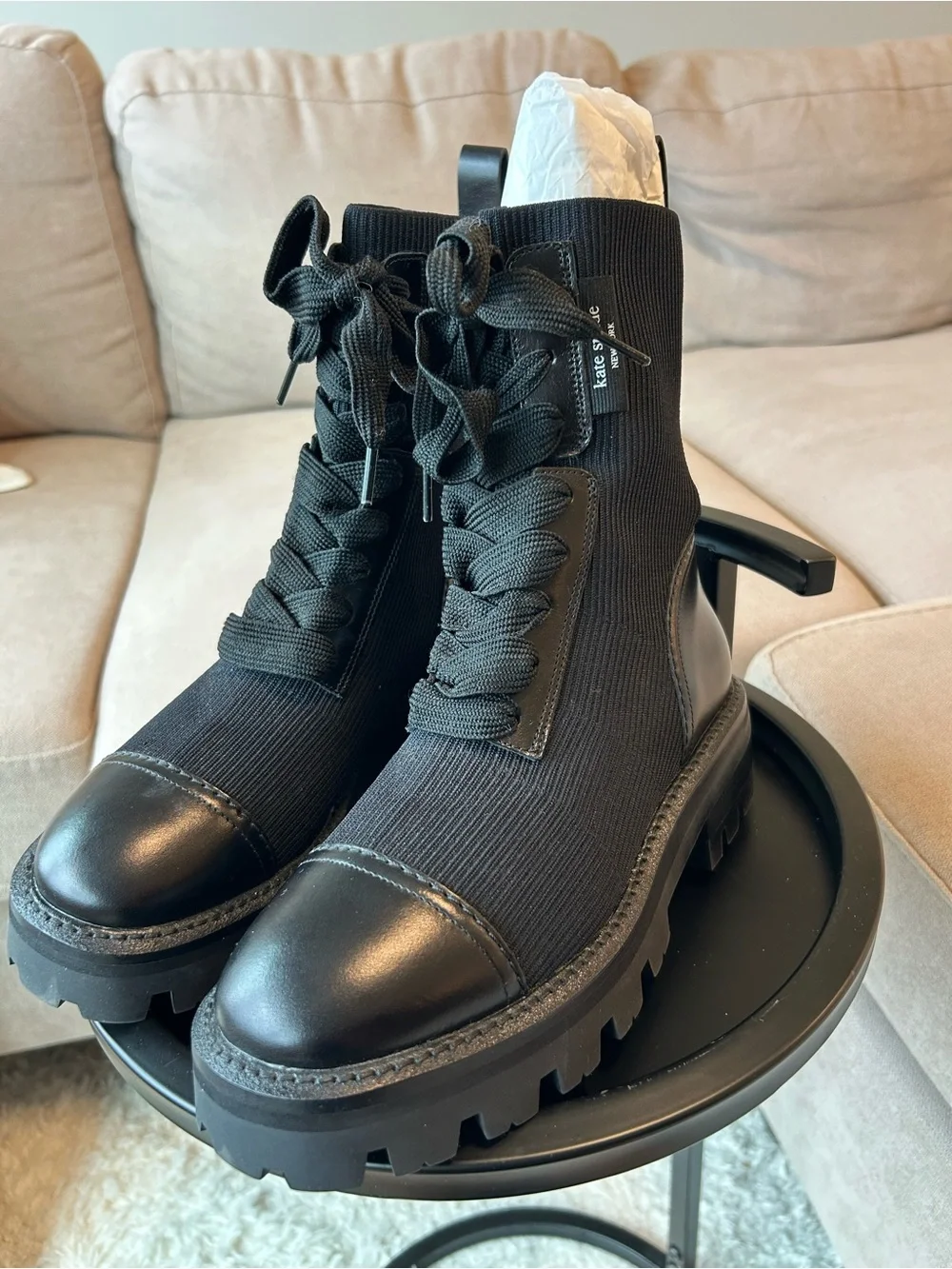 Kate Spade Winton Lug Booties NEW WITH TAGS